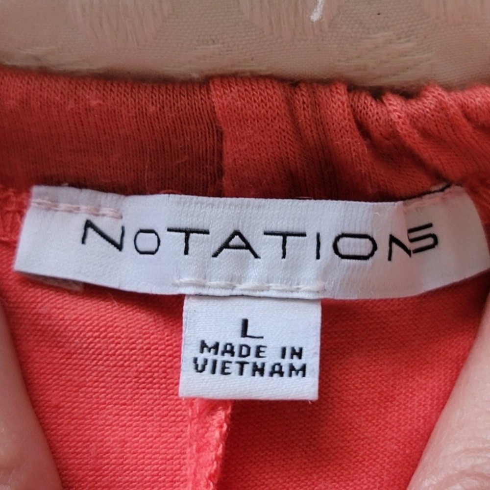 Notations Coral Pink Off The Shoulder Bell Sleeve Festival Peasant Womens Large - Picture 5 of 10
